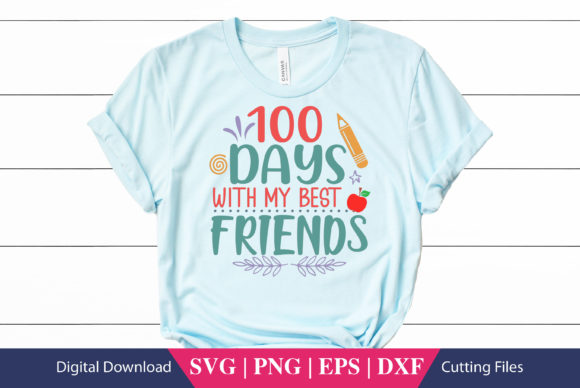 100 Days with Friends School SVG File Review