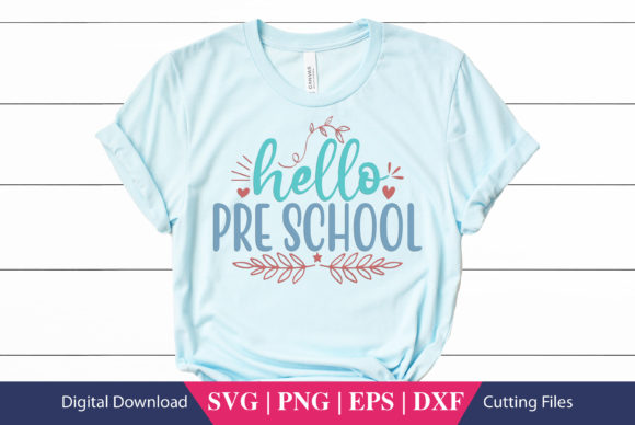 Hello Pre-school SVG File: A Designer's Stitch Test
