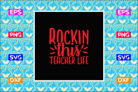 Rockin This Teacher SVG Design Review for Real Embroidery Projects