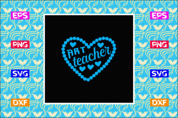 Teacher SVG Design: Art Teacher in Real Embroidery Projects