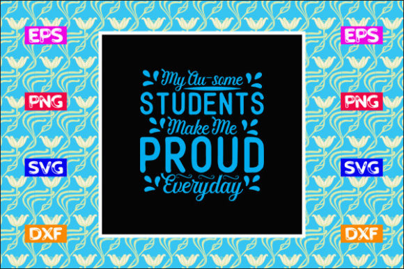 Teacher SVG Design: My Au-some Students – A Real Designer’s Take